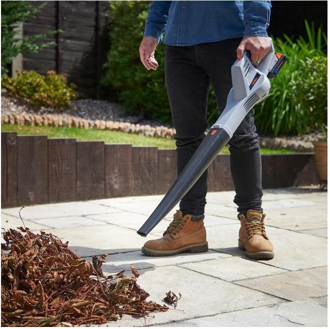 Fryrës gjethe me bateri VONHAUS G-Series MAX 20V Li-ion, 12000 rpm, 1.71 kg, me bateri & karikues, gri/zi