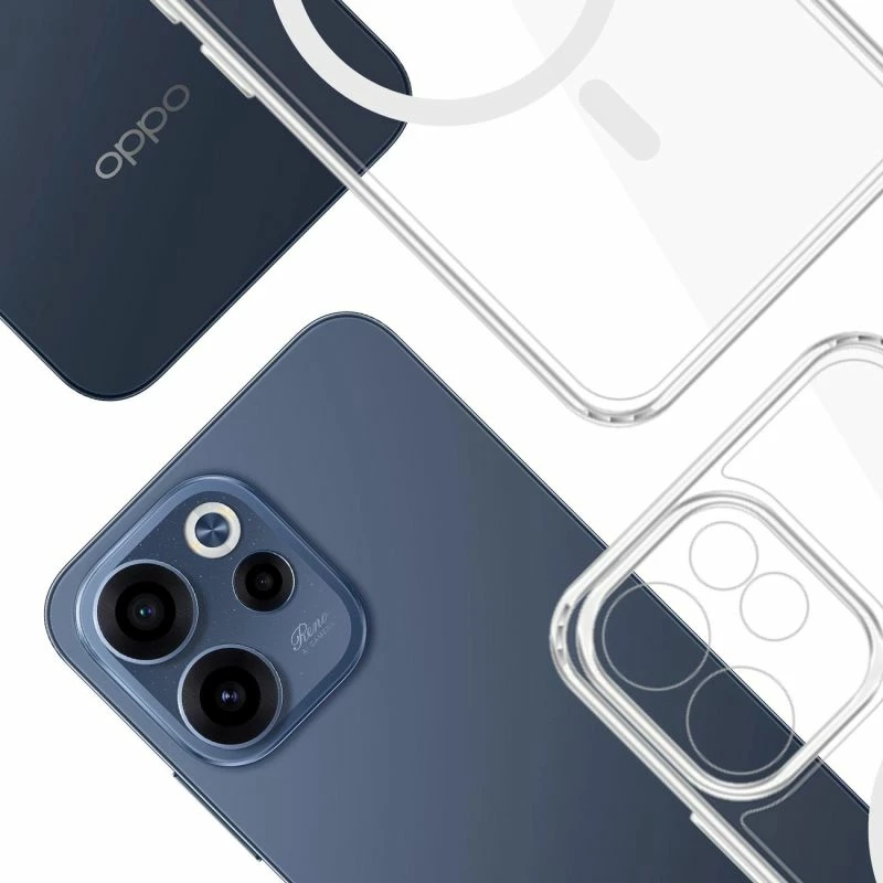 Kapak telefoni 3mk Armor MagCase për Oppo Reno 15 F 5G / Reno 15 FS 5G, transparent