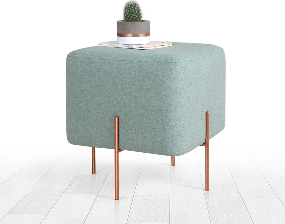 Puf Atelier del Sofa, ngjyrë jeshile deti, 40x42x40 cm