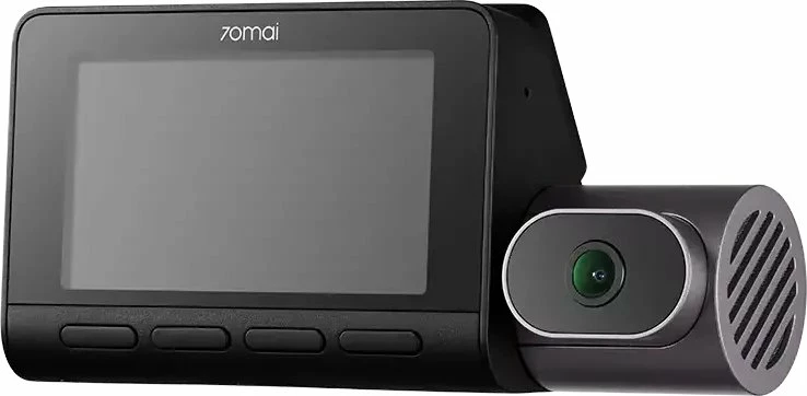 Kamerë veture (dashcam) 70mai 4K T800 HDR set front + prapa (RC24), Wi‑Fi 6, GPS, microSD deri 512GB, e zezë
