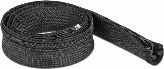 Mëngë e thurur për kabllo DeLOCK 1 m x 30 mm, me zinxhir, -50 deri 150°C, e zezë