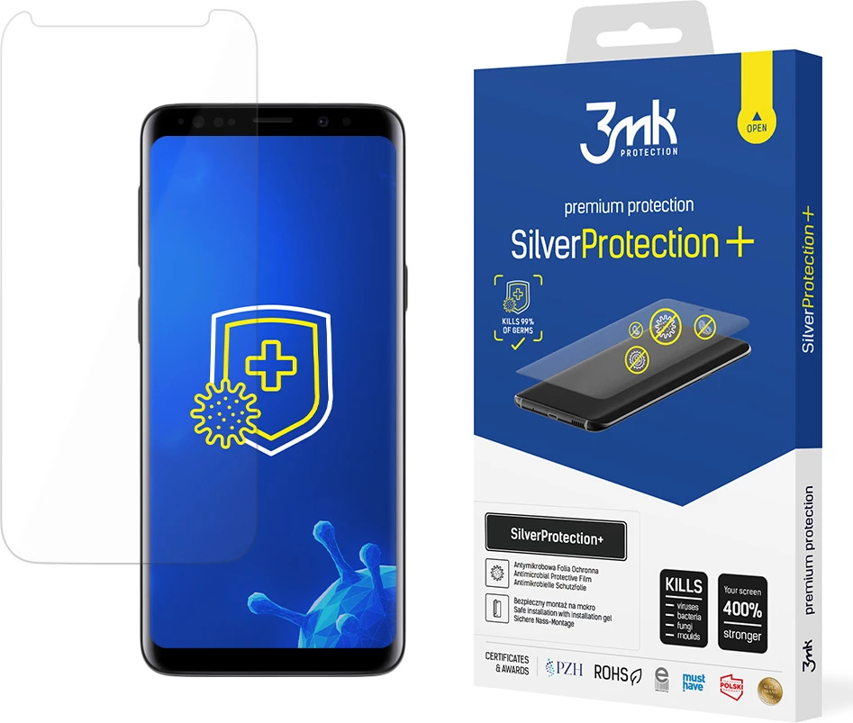 Mbështjellës 3mk Protection SilverProtection+ për Samsung Galaxy S9, Transparent