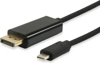 Kabëll USB Type-C në DisplayPort Equip 1.8m, i zi