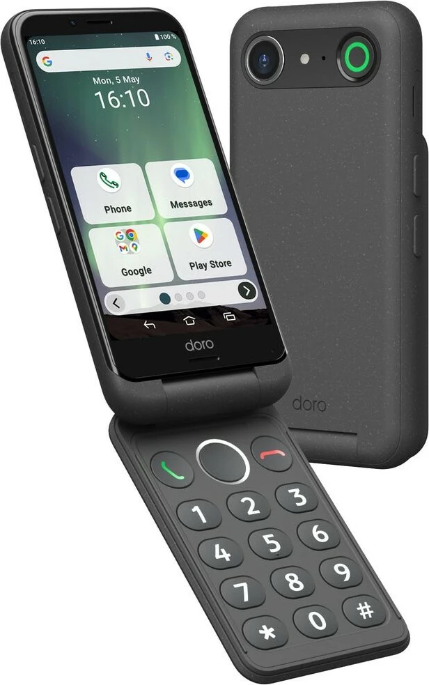 Celular Doro Aurora A20, 4G, 4.5 inch, 3000mAh, grafit