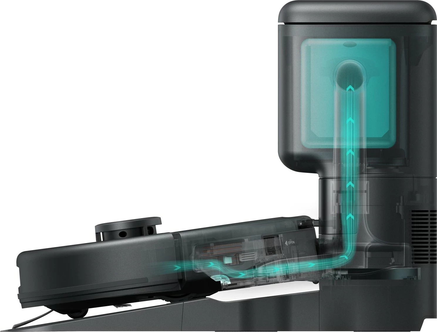 Robot pastrues Eufy L60 Hybrid SES, 2.5L, 2600mAh, i zi