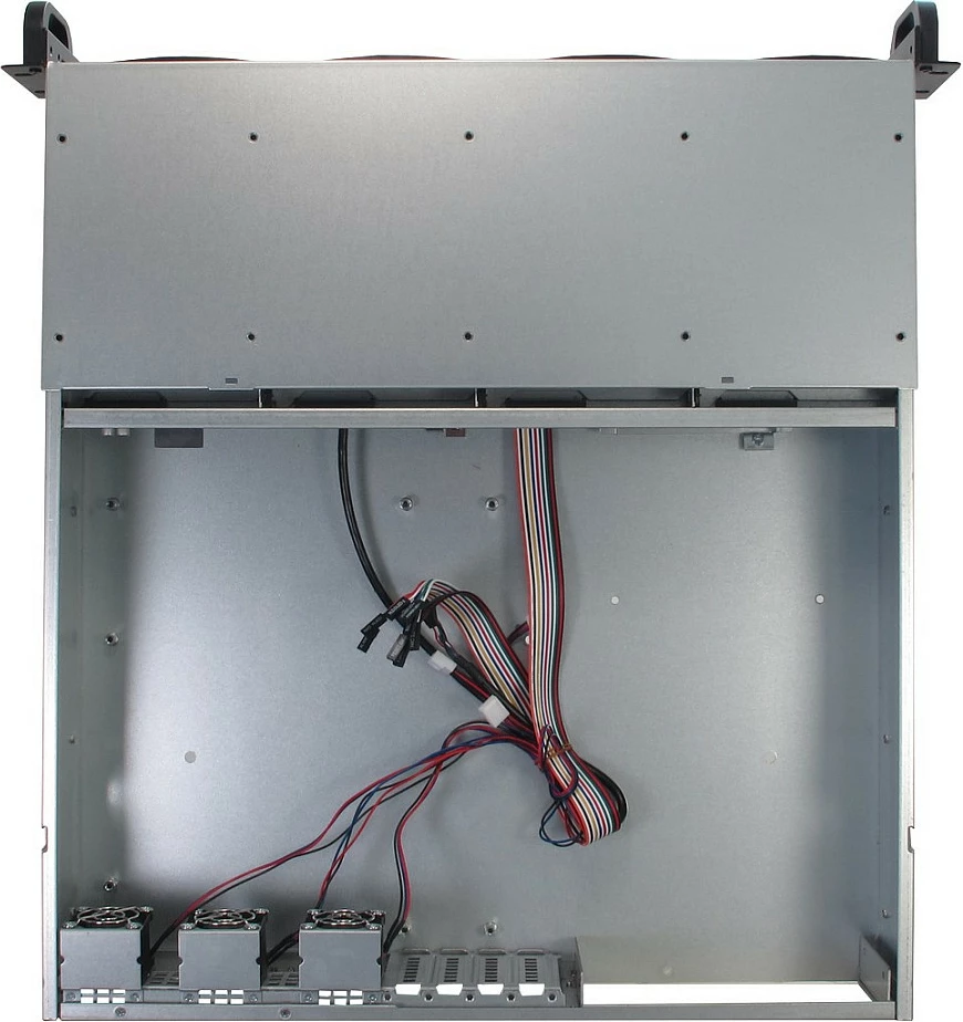 Kasë serveri Inter-Tech IPC 2U-2404L, Rack 2U, 5x 3.5"/2.5" SATA, micro ATX/Mini-ITX, e zezë/gri