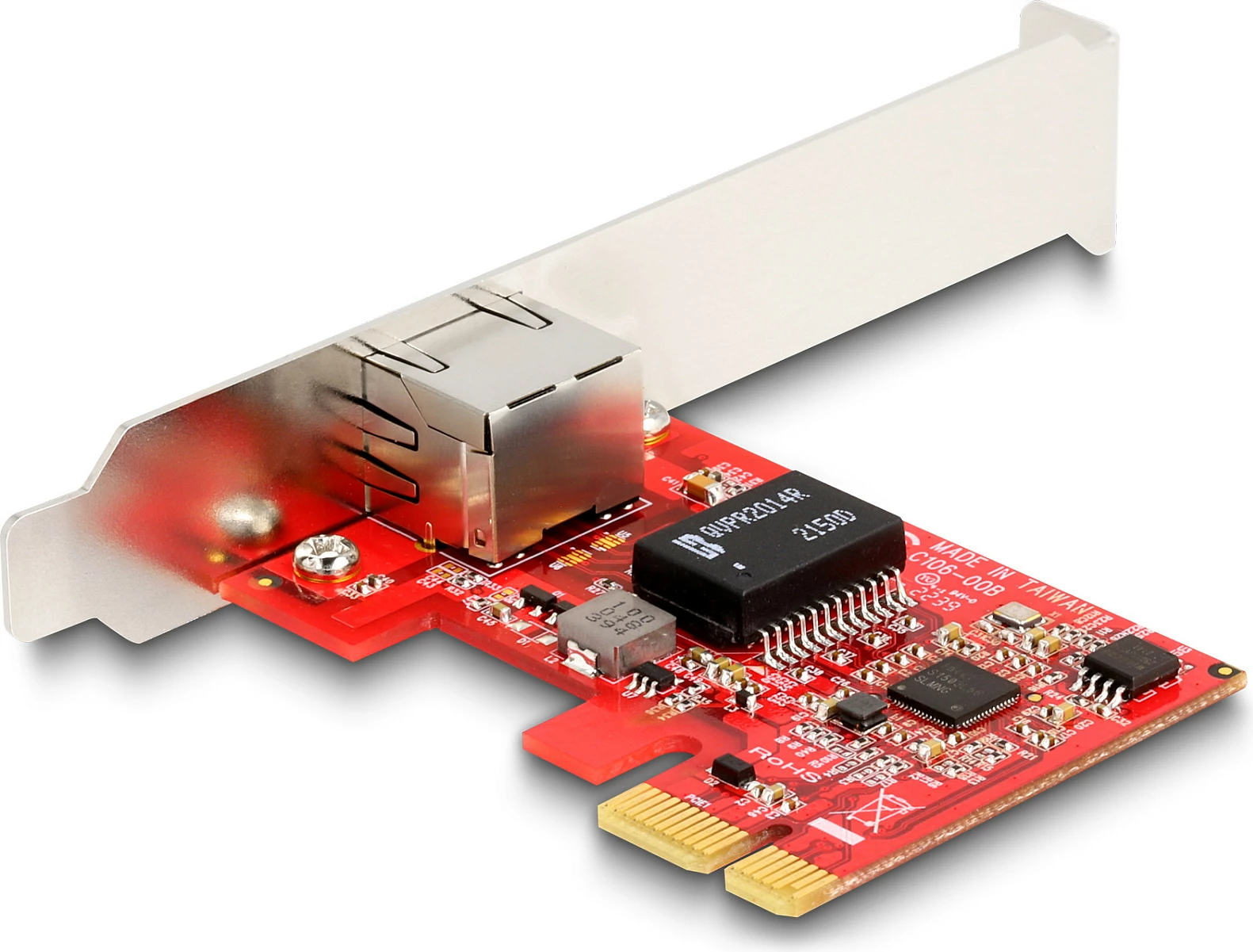 Kartë rrjeti PCIe DeLOCK Intel I225-V, 1x RJ45 2.5GbE, Low Profile