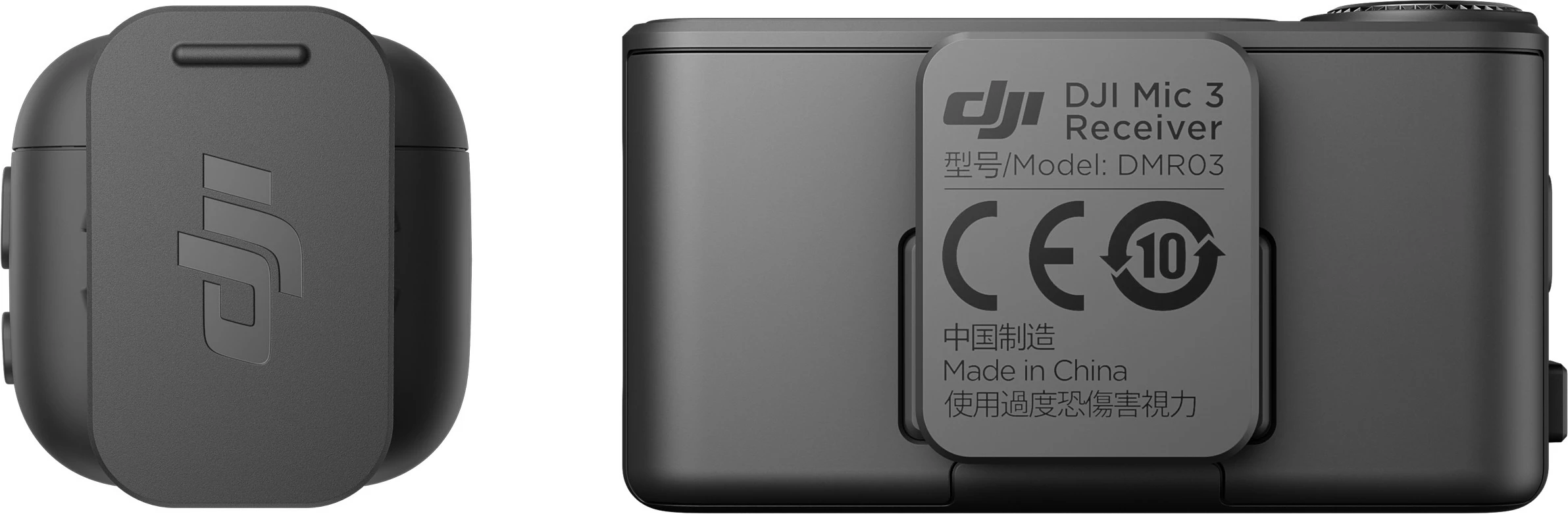 Mikrofon pa tela DJI MIC 3, 1 dërgues + 1 pranues, Bluetooth, 8 orë, i zi