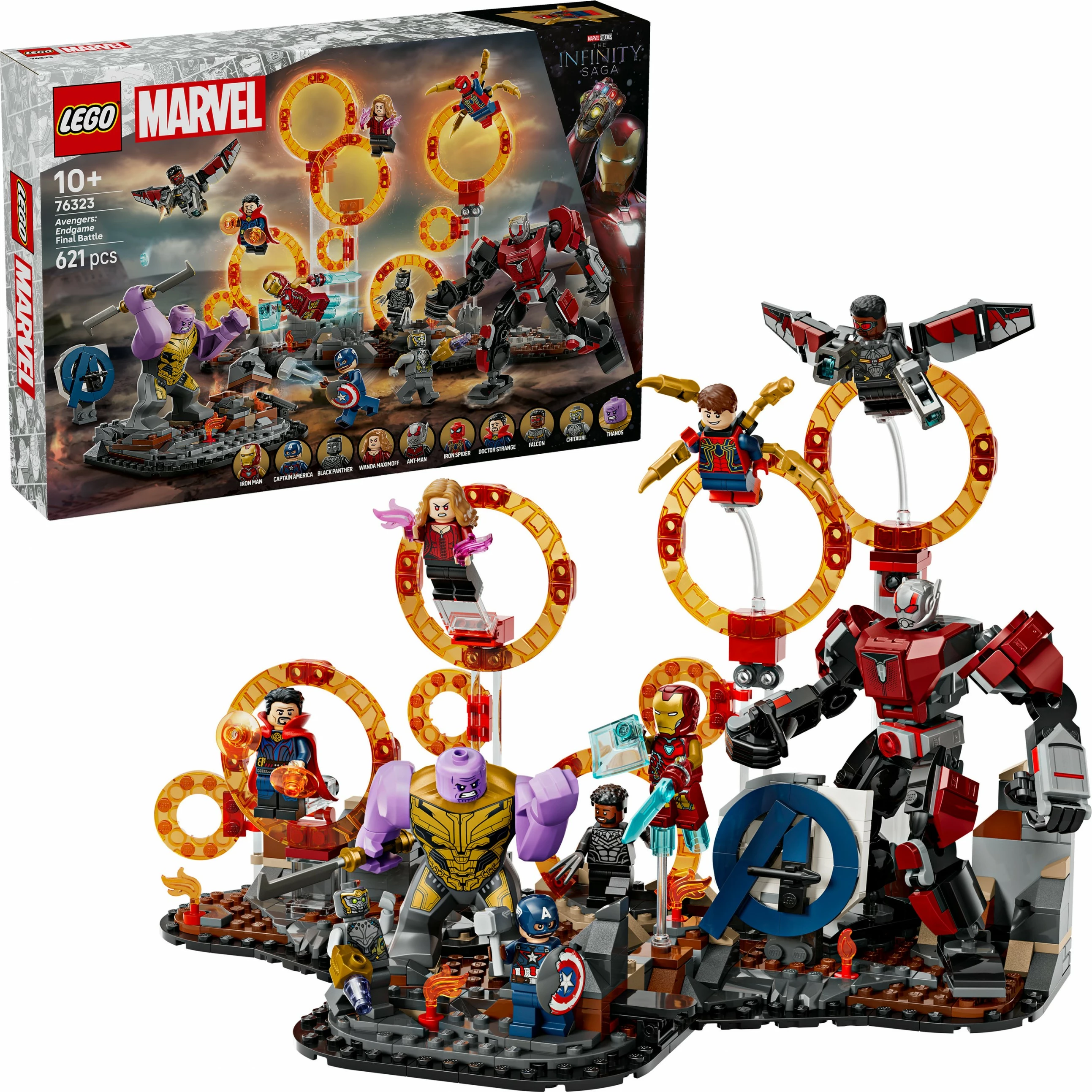 Set ndërtimi LEGO Marvel Avengers: Endgame Final Battle 76323, 621 pjesë, multikolor