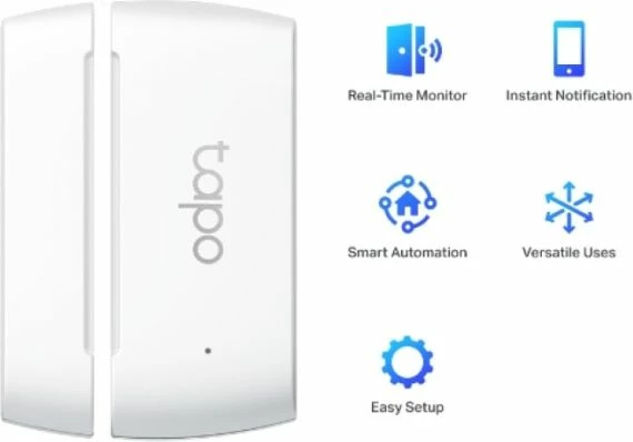 sensor kontakti smart TP-LINK Tapo T110, 868/922 MHz, CR2032, i bardhë