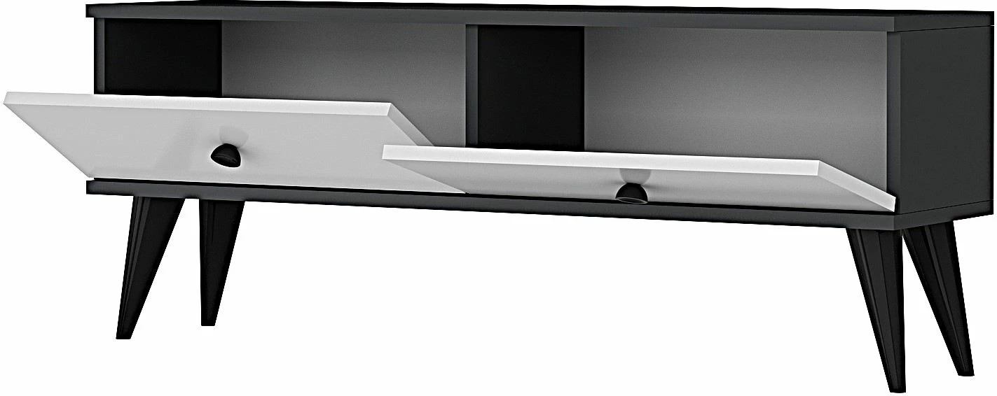 Komodë TV Skye Decor, Mona 120, antracit, e bardhë