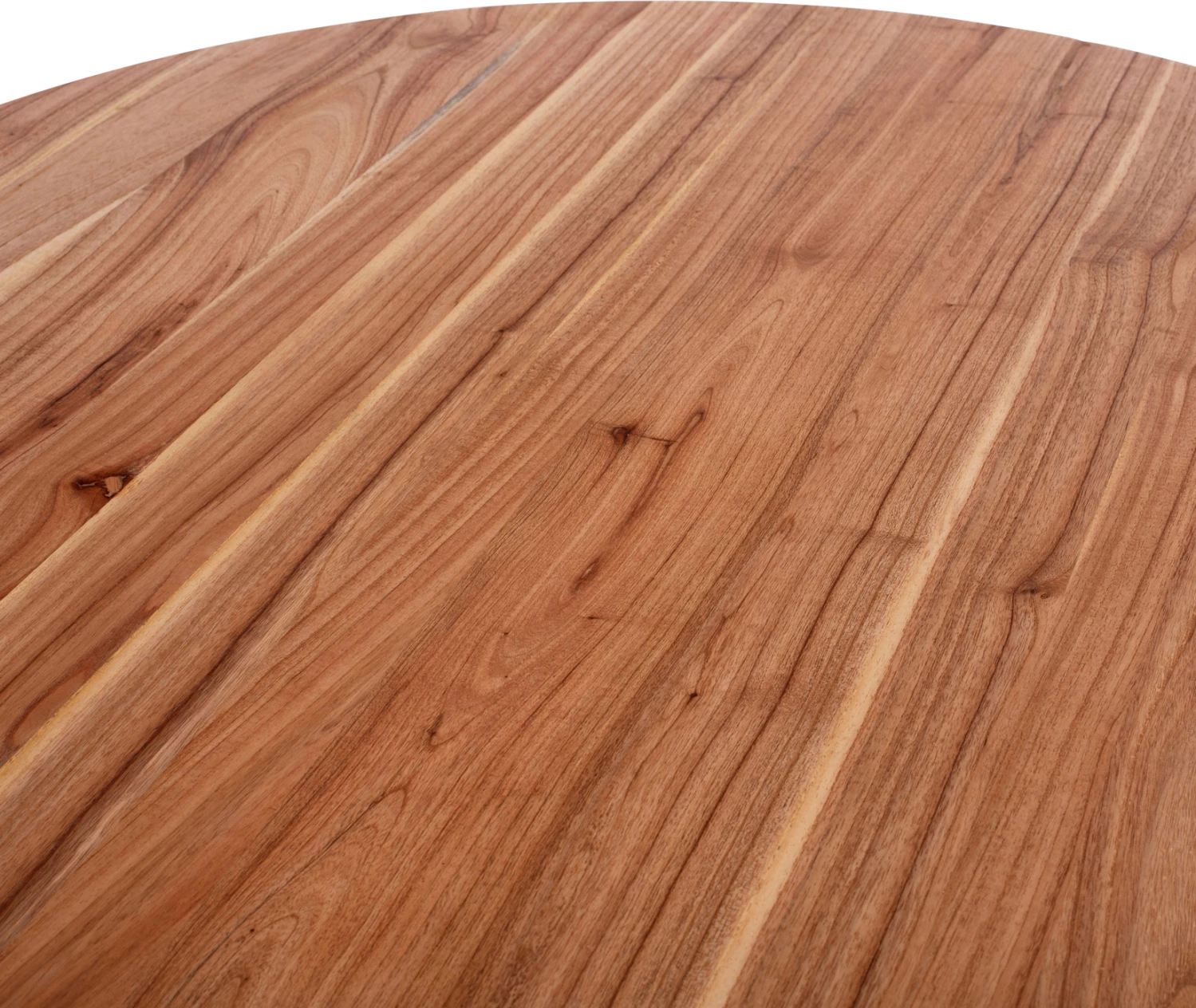 Tavolinë ngrënieje, Frantz FH9388.01, dru mindi natyral, rrumbullake, D120Χ78H cm