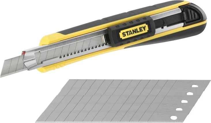 Thikë prerëse Stanley FatMax 0-10-475 9mm, verdhë/zezë, me 6 tehë