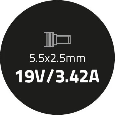 Adapter Qoltec për laptop Acer, 65W, 19V, 3.42A