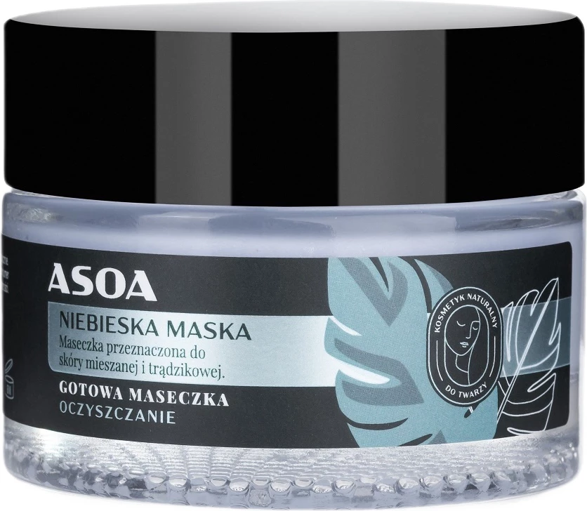 Maskë fytyre Asoa Ready Blue Clay për femra 50ml