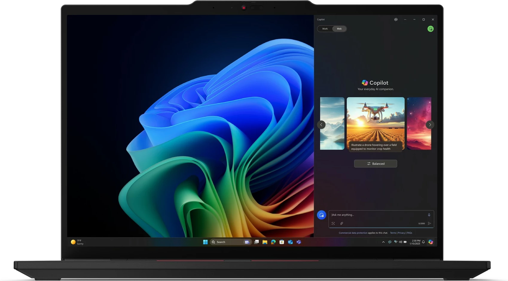 Kompjuter Lenovo ThinkPad T14s G6, Ultra7 255U, 32GB RAM, 1TB SSD, 14 inç, e zezë 2