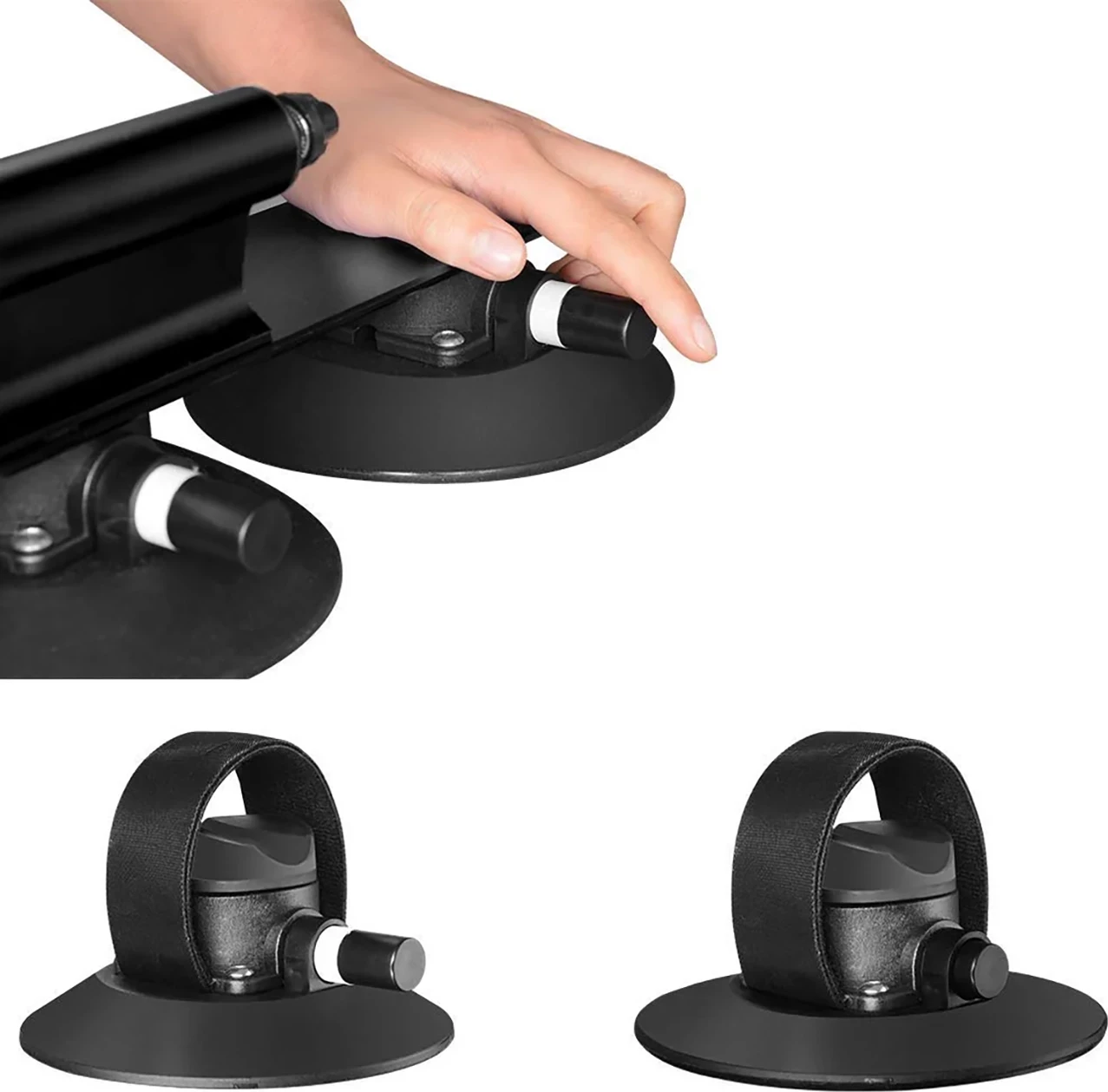 Mbajtëse biçikletash për çati me vakum Rockbros XP1003, për 3 biçikleta, alumini, quick release, e zezë