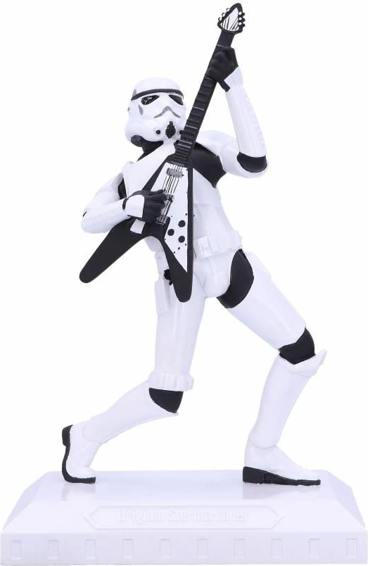 Figurinë NEMESIS NOW Stormtrooper Rock On!, Star Wars, polyresin e pikturuar me dorë, bardhë/zi