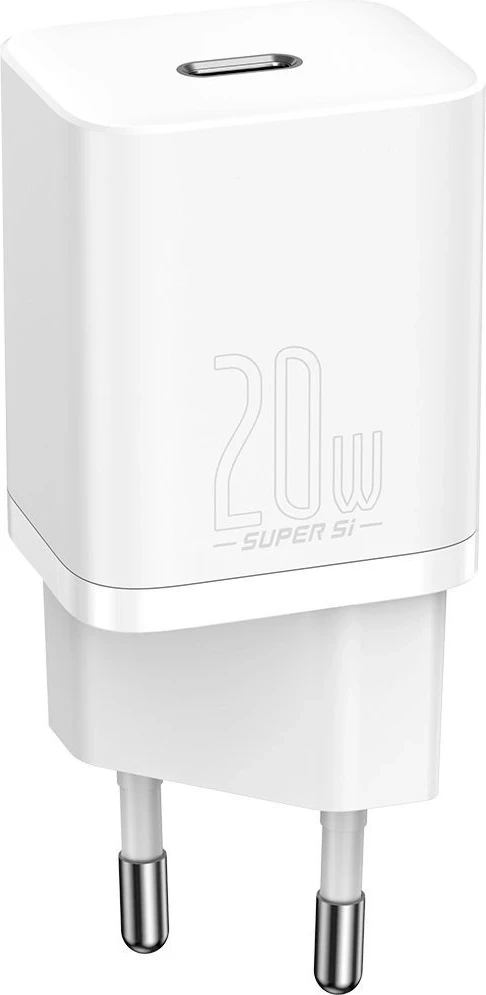 Karikuesi i shpejtë Baseus Super Si Quick Charger 1C 20W, i bardhë