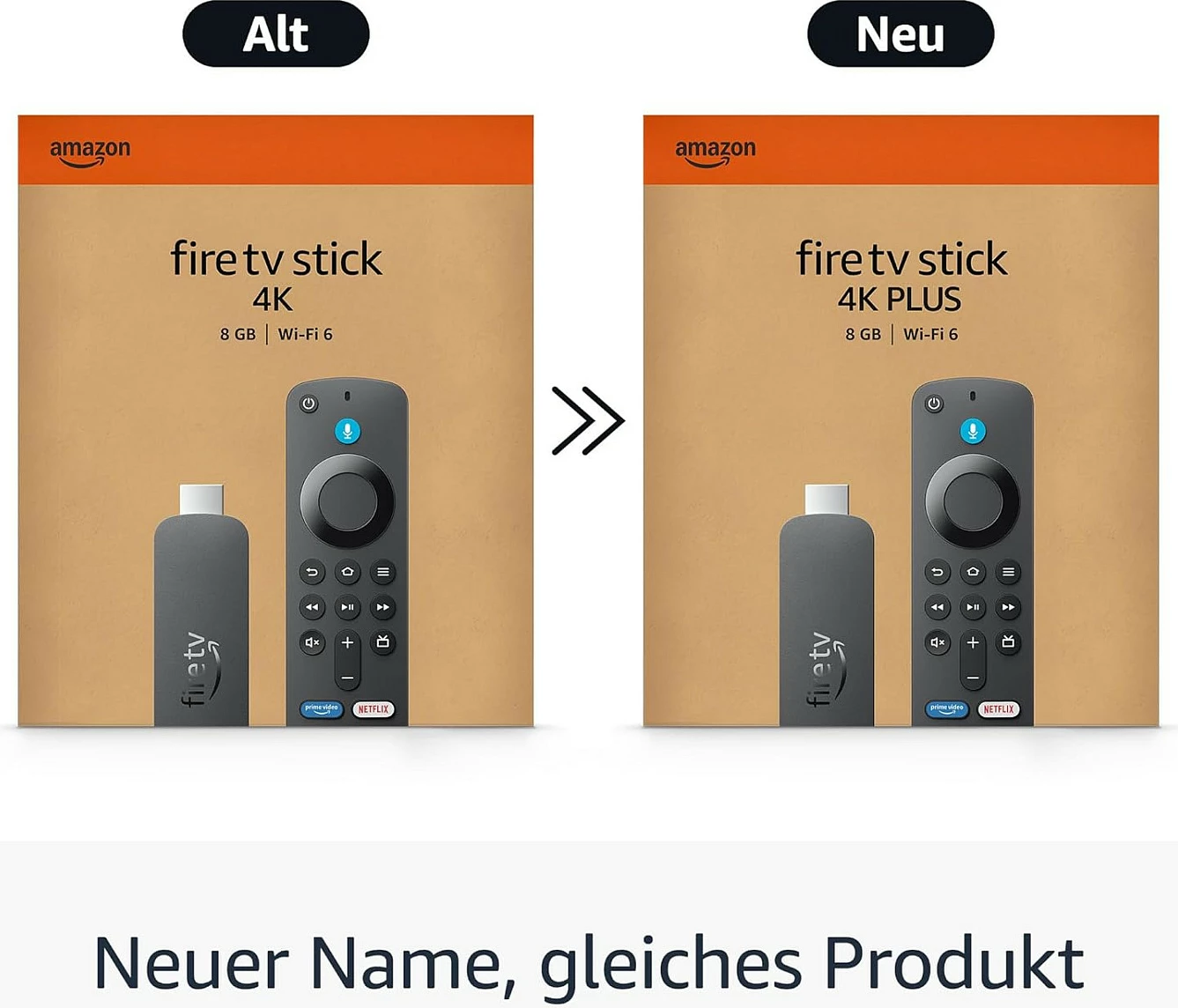 Media player Amazon Fire TV Stick 4K Plus, 8GB, Wi‑Fi 6, 4K UHD, i zi