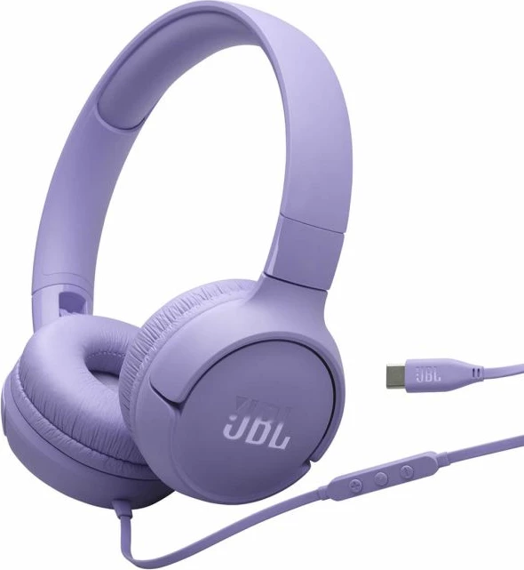 Kufje JBL Tune 520 USB-C me kabllo, Hi-Res, mikrofon, vjollcë
