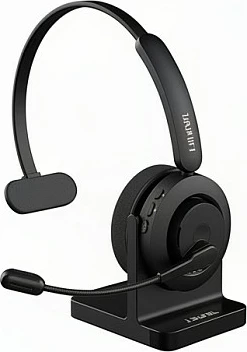 Kufje Fanvil DH301B, Bluetooth, me mikrofon dhe dock karikimi, të zeza