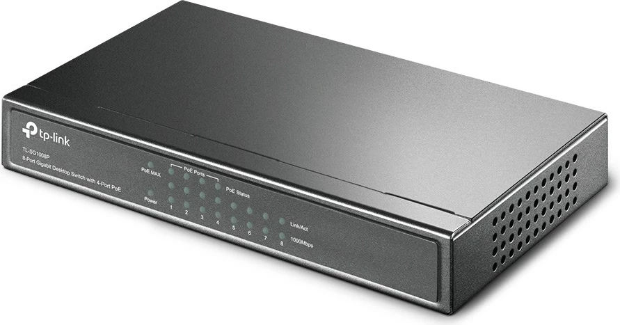 Switch Desktop Gigabit me 8 Porta TP-Link, me 4 Porta PoE