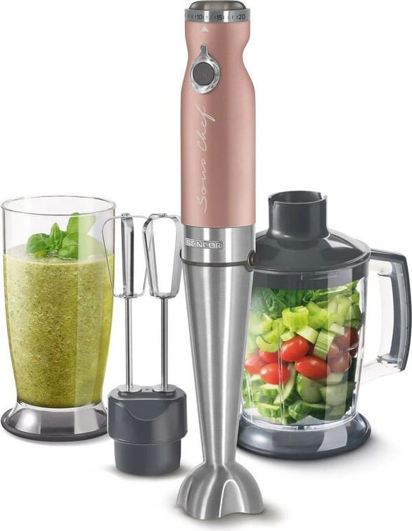 Blender dore 4-në-1 Sencor SHB 5605RS-EUE3, rozë