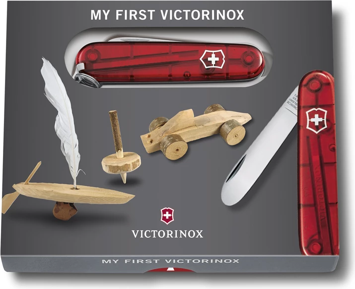 Thikë xhepi "VICTORINOX-I IM I PARË", e kuqe