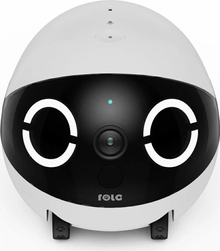 Robot shoqërues Enabot ROLAMINI, për qen e mace, bateri 5000mAh, bardh e zi
