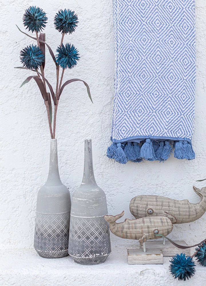 Dekor balenë, polirezine, ngjyrë kafe, 26x12x21cm