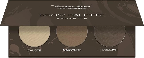 Paletë për vetulla Pierre Rene 03 Brunette për femra, 3x1.3g