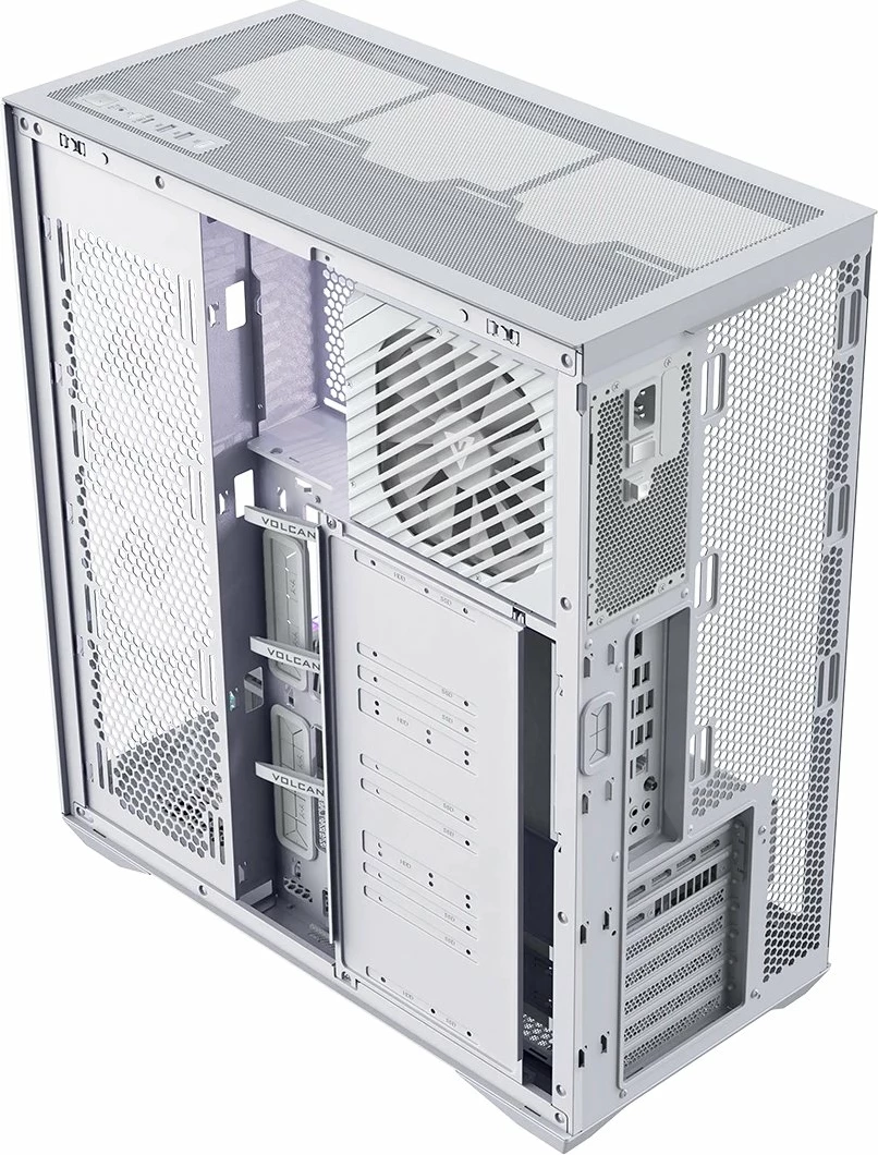 Kasë Modecom Volcano Space XL NF (AT-SPACE-XL-NF-0000-20) Full Tower E-ATX/ATX/Micro ATX/ITX, USB-C, pa ventilatorë, pa PSU, e bardhë