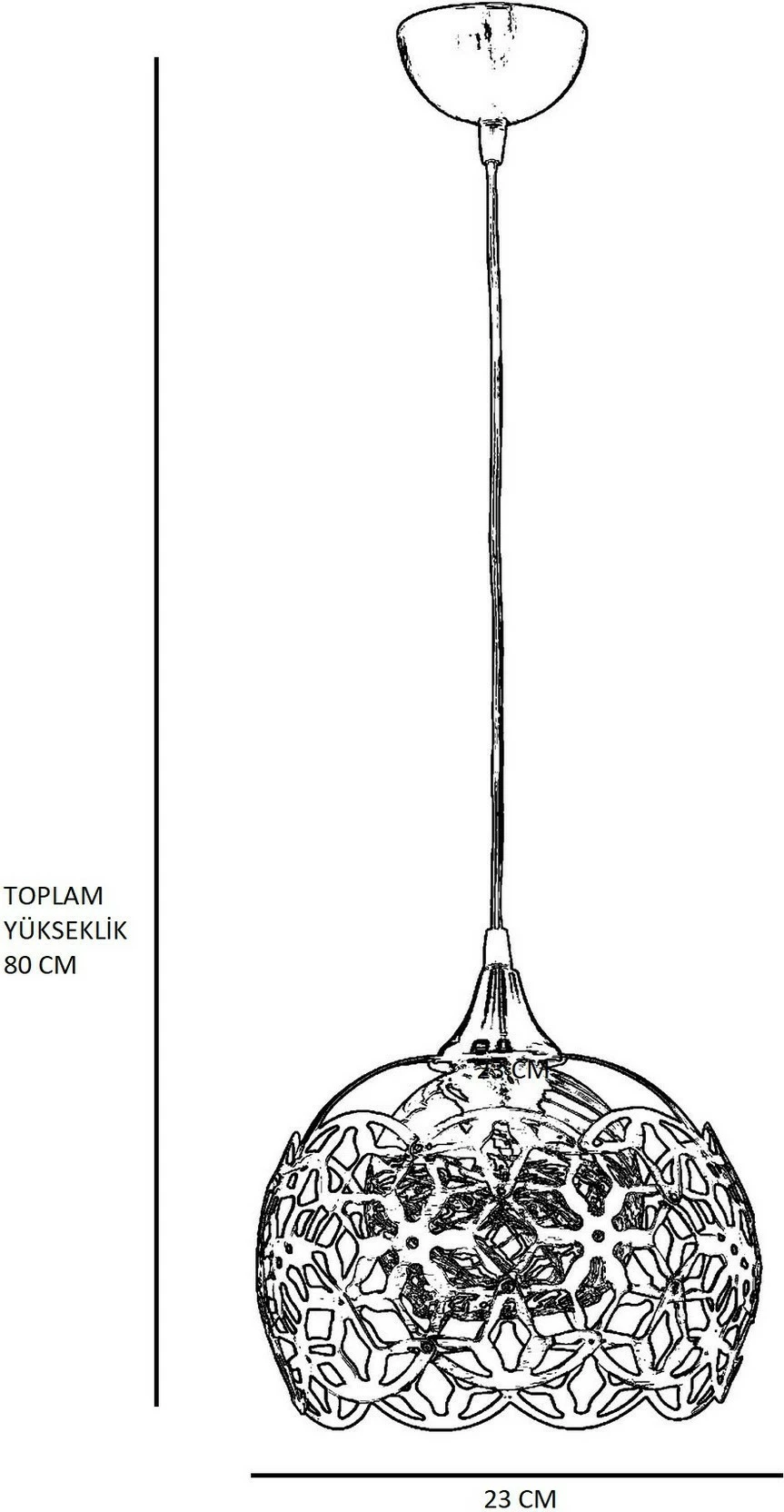 Llambë tavani Opviq, shumëngjyrëshe, 7825-1B