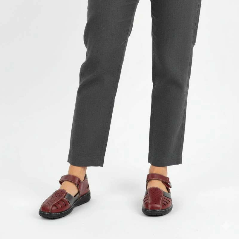 Këpucë për femra Unisoft, të kuqe