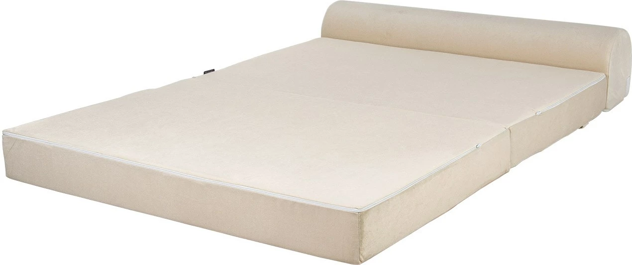Divan-krevat dy ulëse, kadife bezhë, Atelier del Sofa, Magic