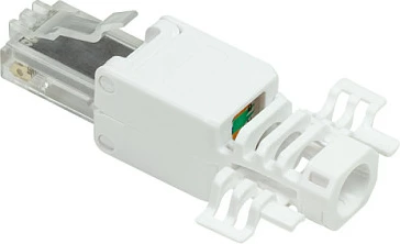 Konektor RJ45 LogiLink Cat.6A UTP, pa vegla, i bardhë