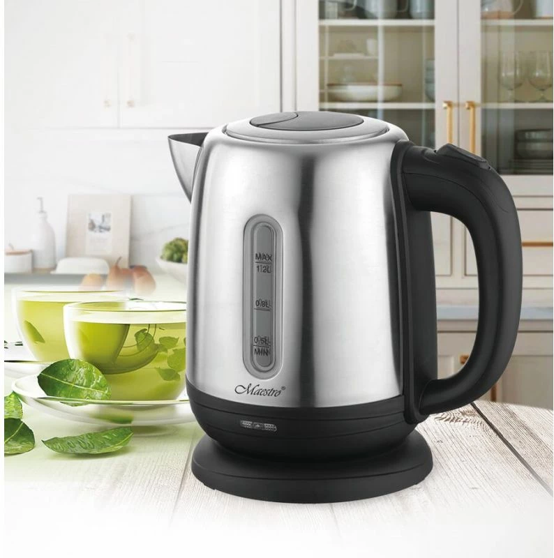 Ibrik elektrik MAESTRO MR-027, 1.2L, çelik/zi