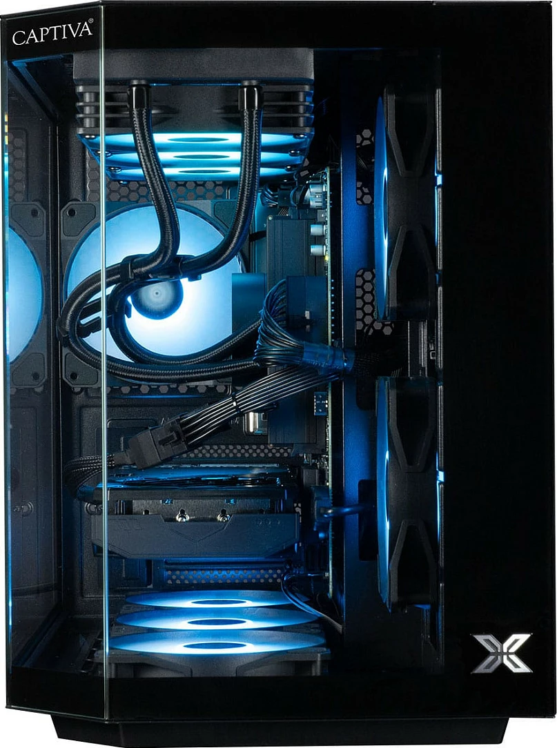 Kompjuter Gaming Captiva R90-031, Ryzen 7 5700X, 32GB RAM, 1TB SSD, GeForce RTX 5070 12GB, Windows 11, i zi me RGB