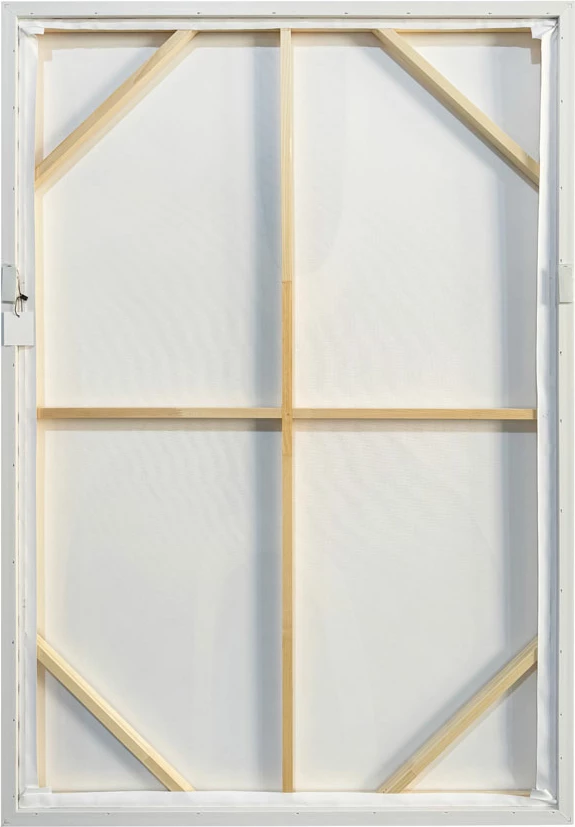 Pikturë dekorative RHYTHM C me kornizë, kanavacë, bezhë e bardhë, 82.6x4.3x122.6cm