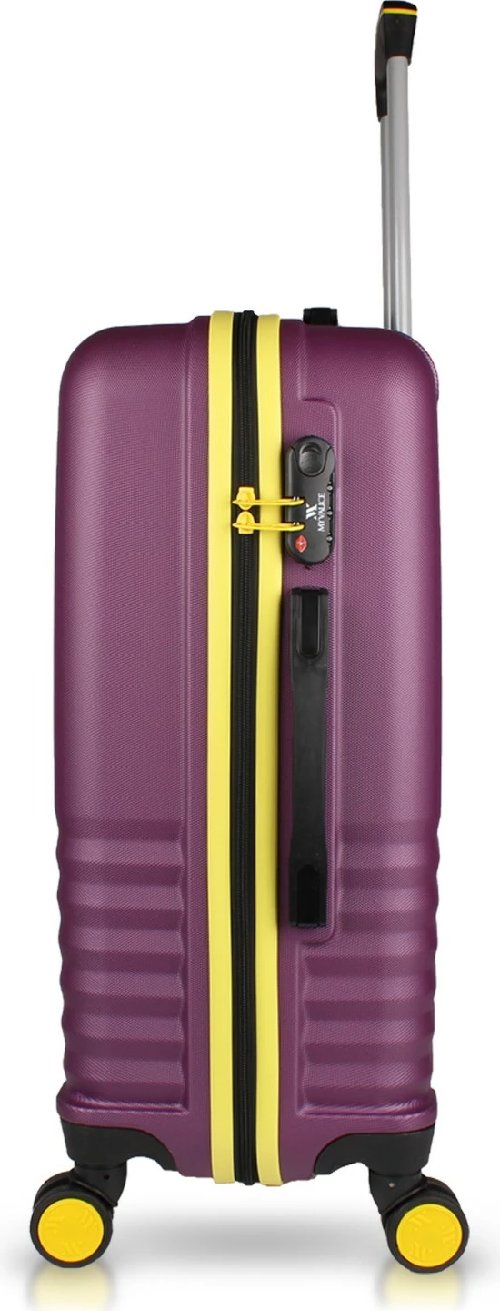 Set valixhesh (3 copë), ngjyrë damson, Zoozie Bags, 8135