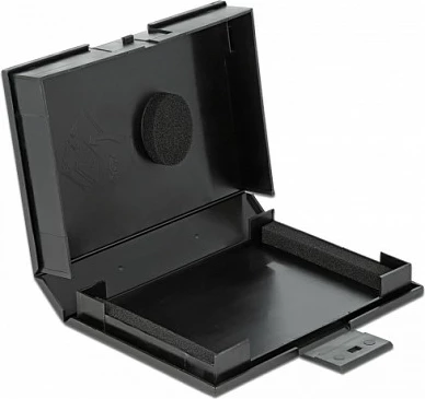 Kuti mbrojtëse DeLOCK për HDD 3.5", plastikë, 1 disk, e zezë