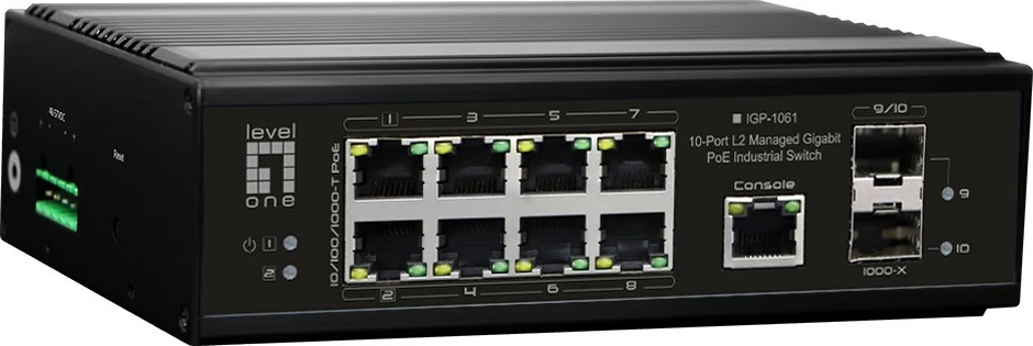 Switch LevelOne IGP-1061, Managed, L2, Gigabit Ethernet, PoE