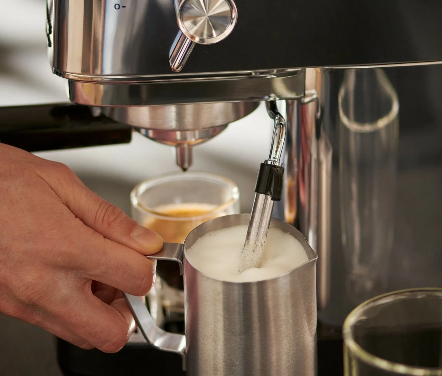 Aparat espresso me levë Tchibo Lapressa 1300 W 15 bar 0.98 L (MPN 624549), çelik