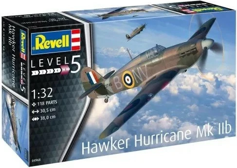 Model plastik Revell Hawker Hurricane MK IIB 1:32, 118 pjesë