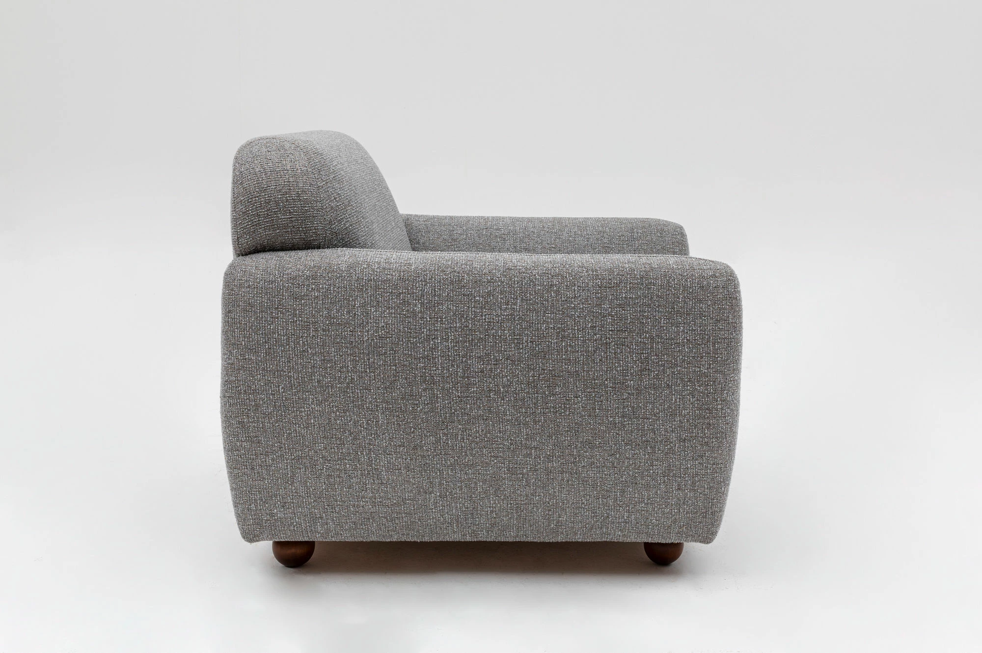 Karrige krahu Eddy, ngjyrë gri e çelët, Atelier del Sofa