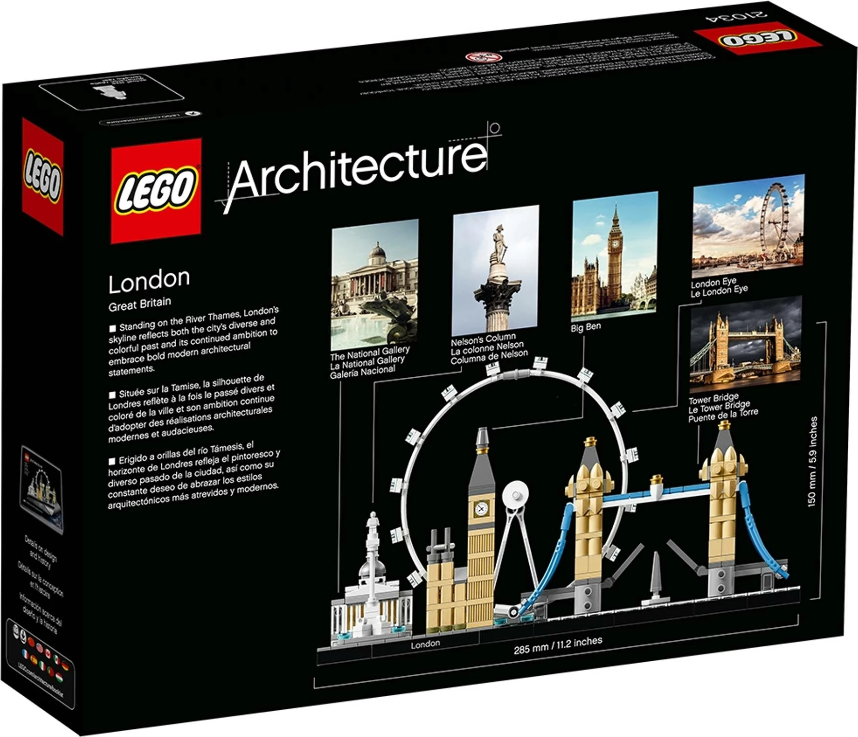 Set ndërtimi LEGO Architecture London 21034, 468 copë