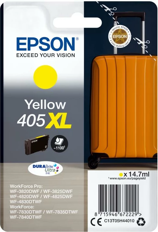 Kartrixh boje Epson 405XL C13T05H44010 14.7 ml, e verdhë