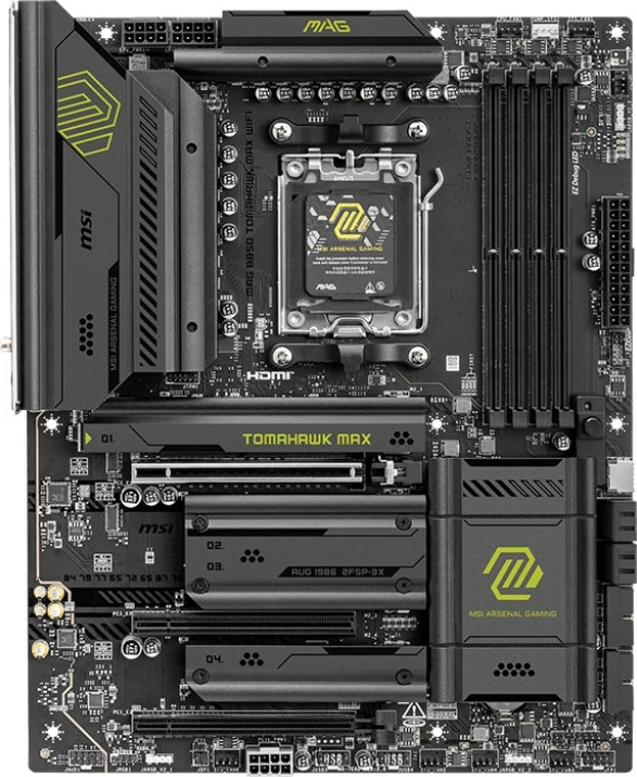 Pllakë amë MSI MAG B850 TOMAHAWK MAX WIFI, Socket AM5, ATX, Bardhë