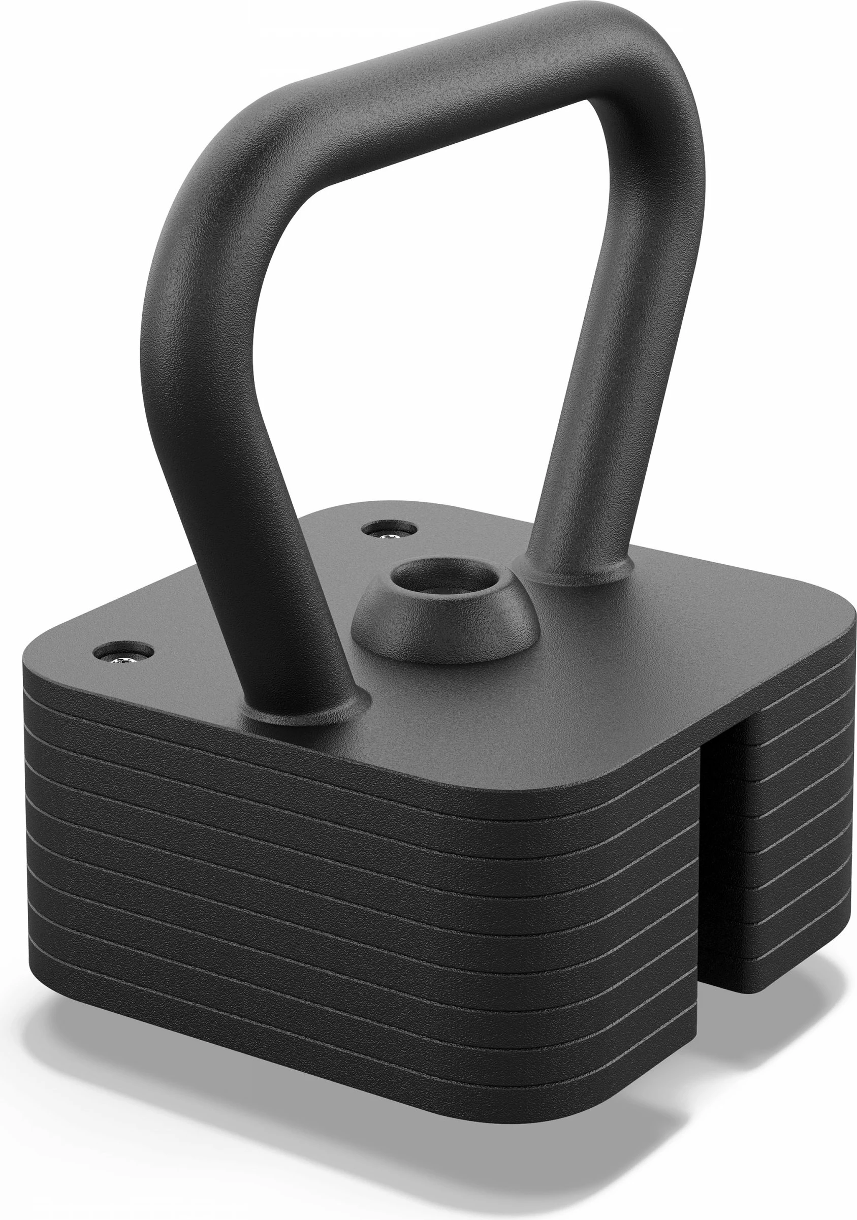 Kettlebell Zipro Square, peshë e rregullueshme deri 19 kg, e zezë